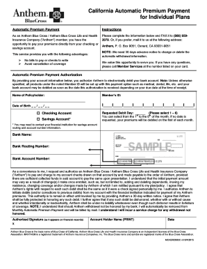  California Automatic Payment 2015-2024