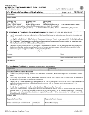  Compliance Lighting 2010-2024