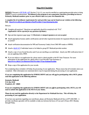  Map 811  Form 2015