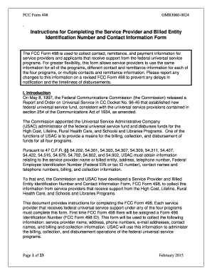  Form 498 Fcc 2015-2024