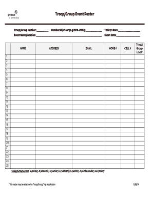 Get and Sign Girl Scout Cookie Order Form Printable 2014-2022