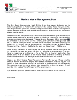  Medical Waste Management Act 2015-2024