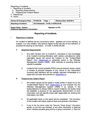  Oklahoma Inciddent Report 2014-2024