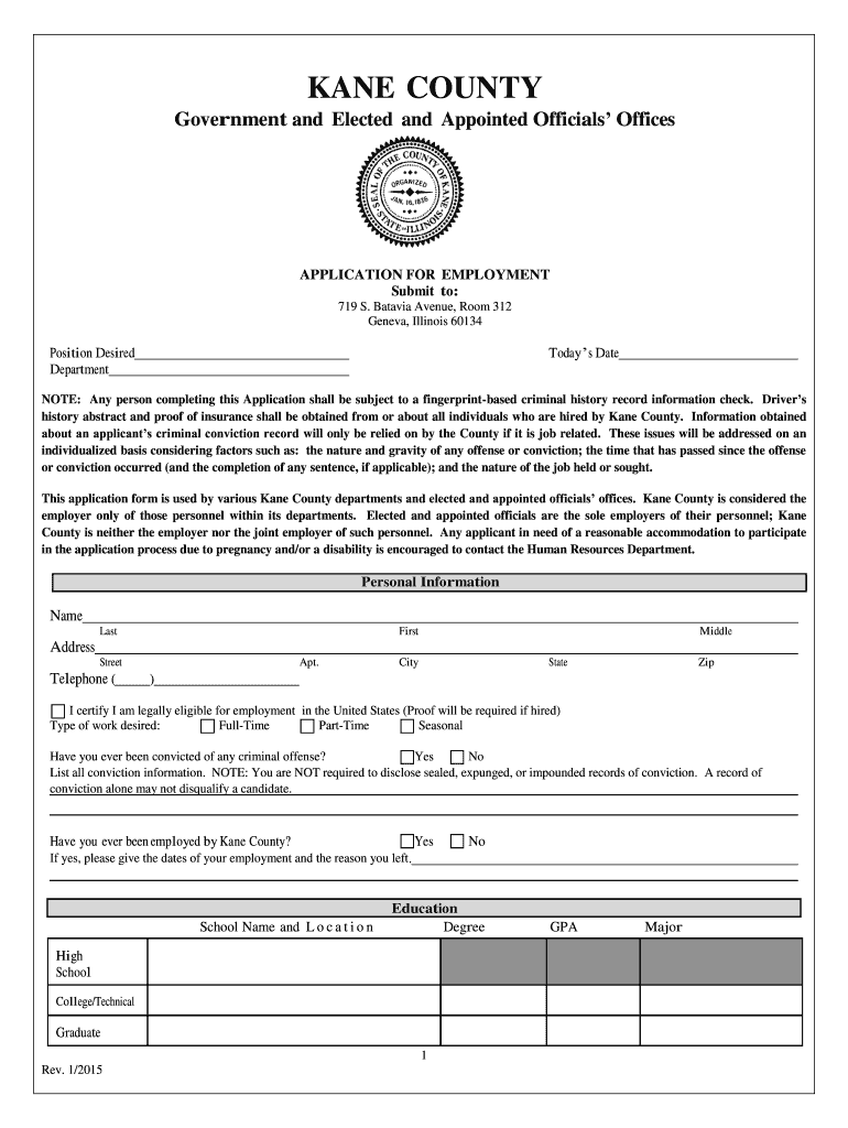 Kane County Application 2015-2024