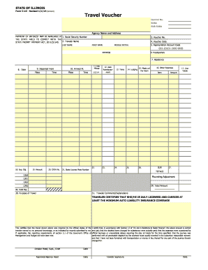  Illinois Travel Voucher 2015-2024