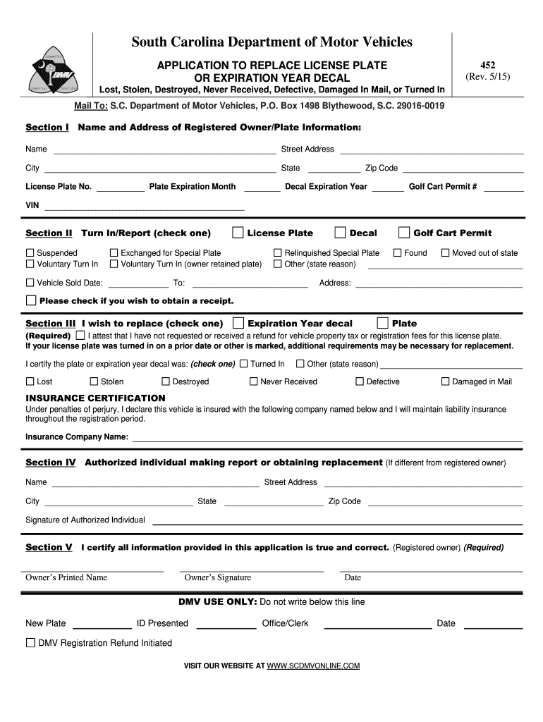  Scdmv Forms 2015