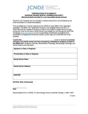  Certification Eligibility Form 2015-2024