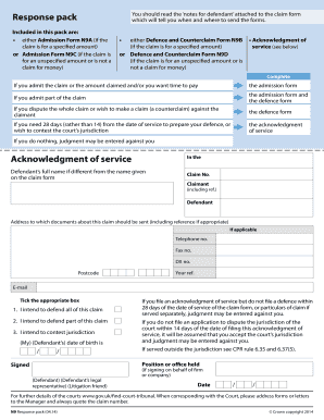 N9a Response Pack  Form