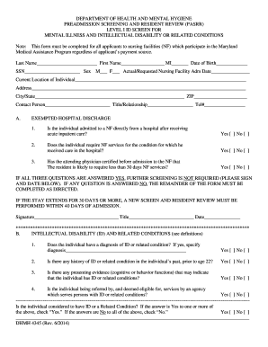  Pasrr Form Maryland 2014-2024