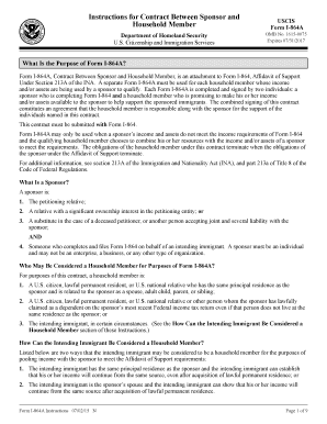  Form I 864a Instructions 2015