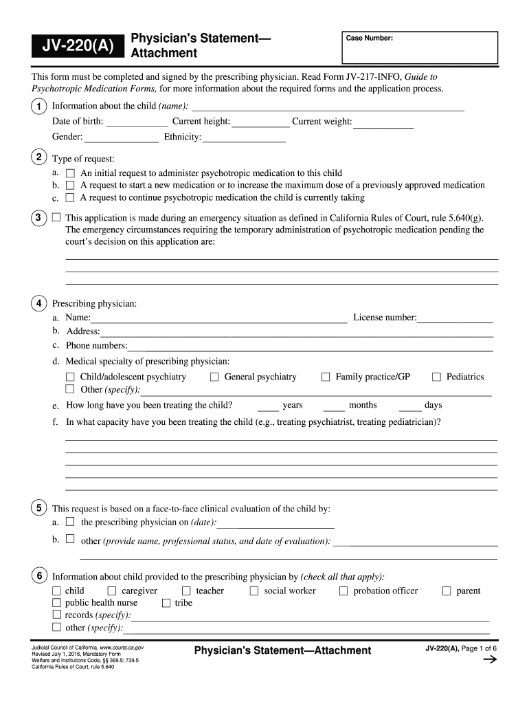  Jv220a  Form 2016