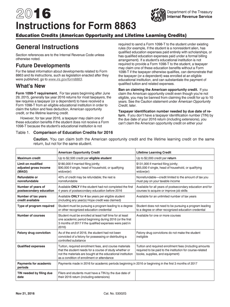  8863 Instructions Form 2015