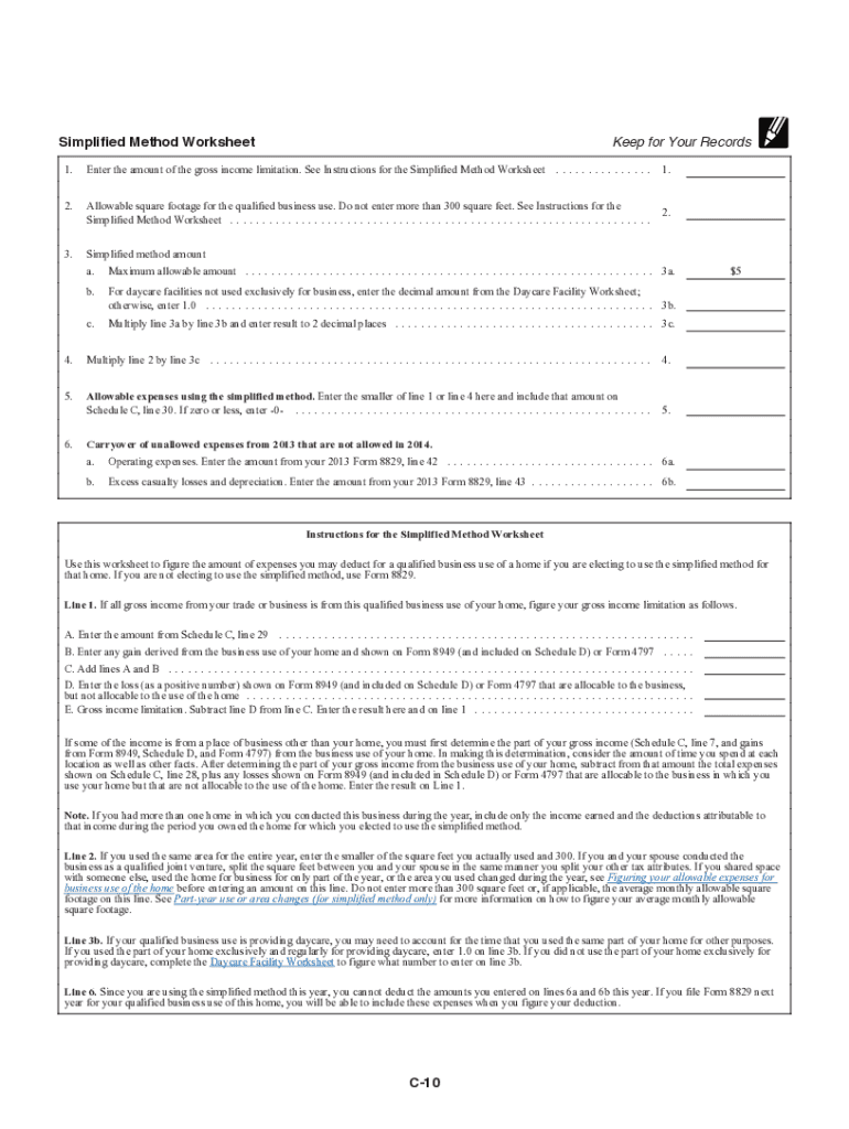  Instructions for Schedule C Irsgov Form 2014