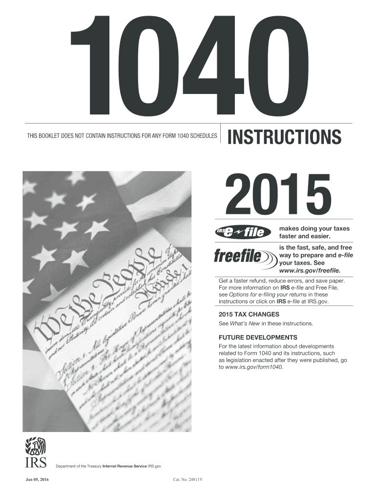  Form Instructions 2015