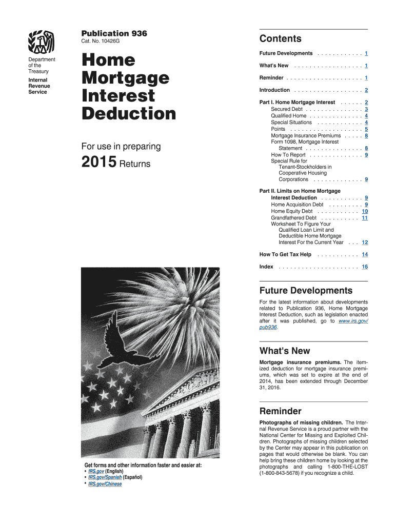  Irs Publication 936 Form 2015