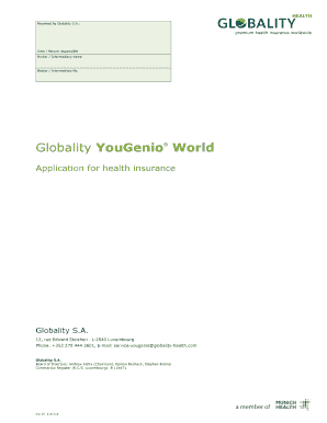  Globality Health Form 2015-2024