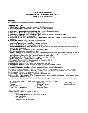  Microsoft Word DHS Form 204 Rev 0307 Instructions DOC Med Quest 2007-2024