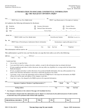 Get and Sign Dhs 1123 Hawaii 2013-2022 Form