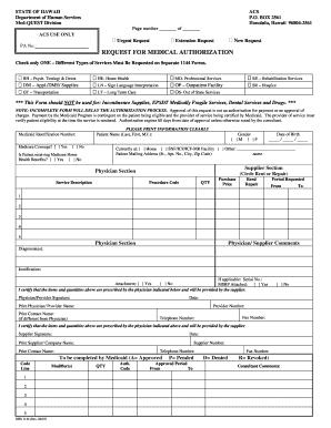  STATE of HAWAII Department of Human Services Med QUEST Division ACS P Med Quest 2007