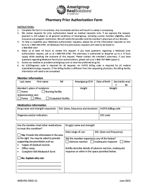  Pharmacy Prior Form 2015-2024