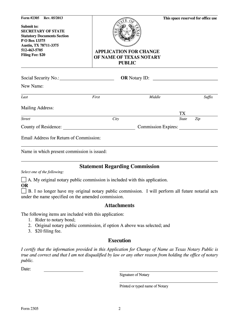 Get and Sign Name Texas 2013 Form
