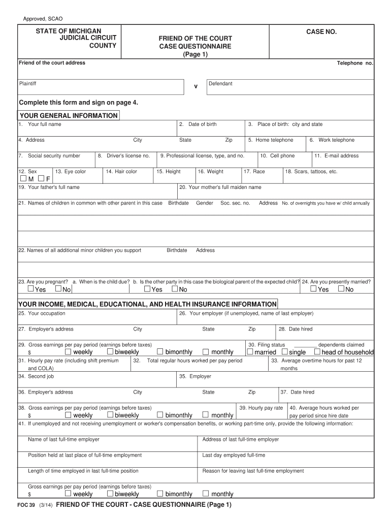  Foc Case Form 2017