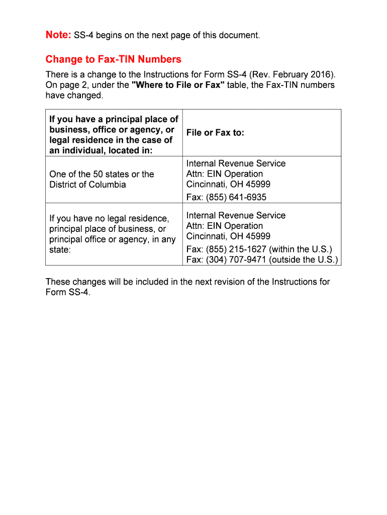  Ss4 Instructions  Form 2016