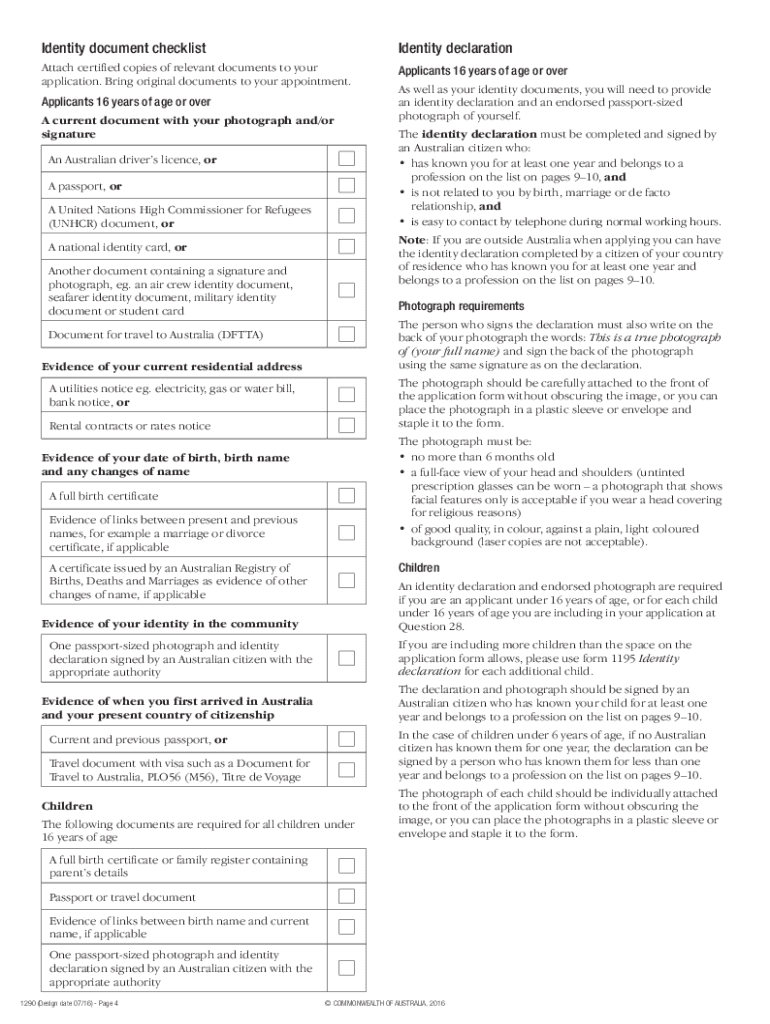  Form 1290 2016-2024