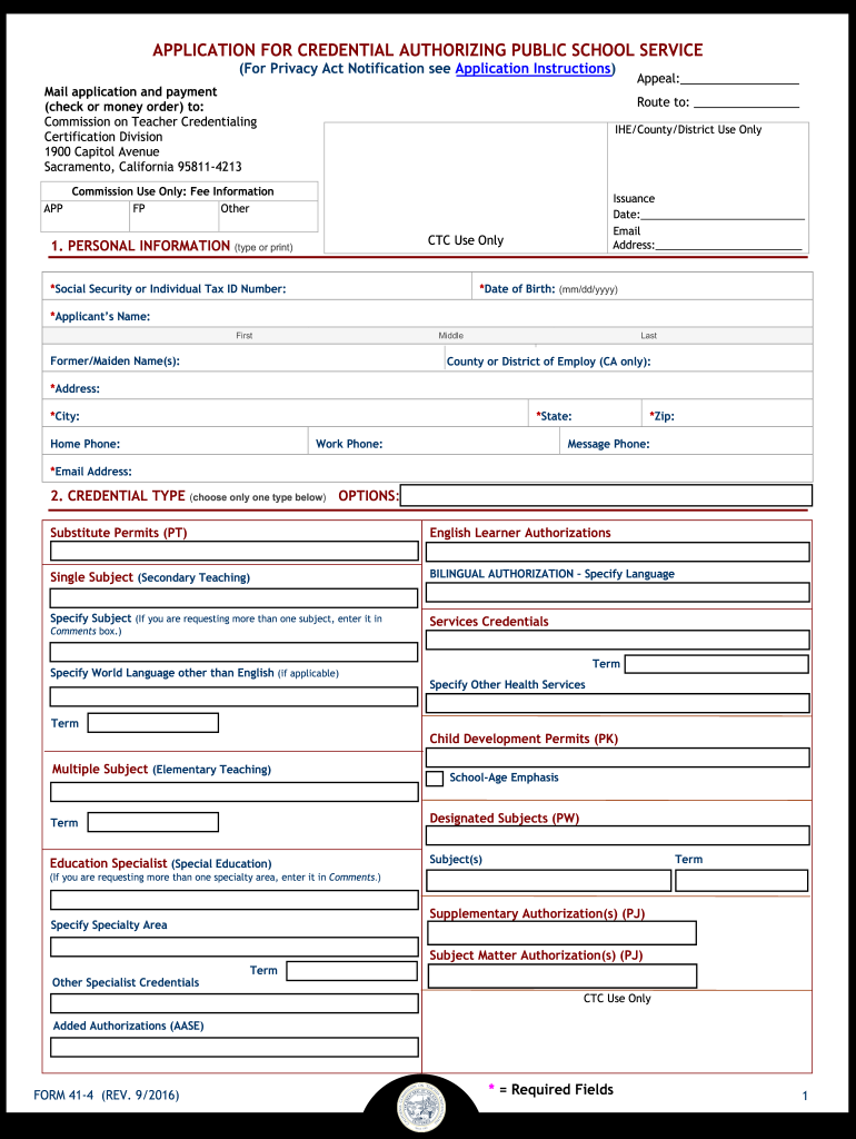  Authorizing Form 2016