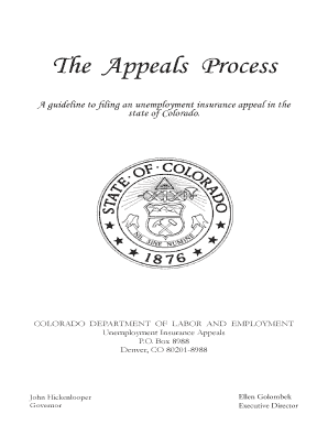 Colorado Appeals Process  Form