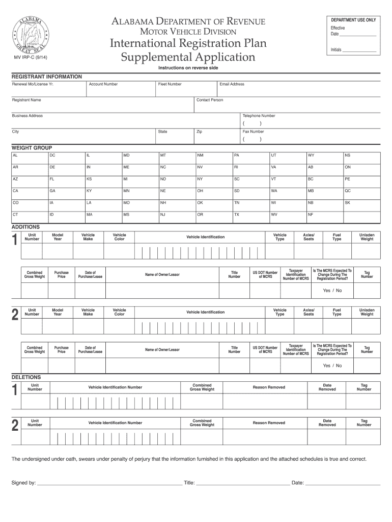  Alabama Supplemental 2014-2024