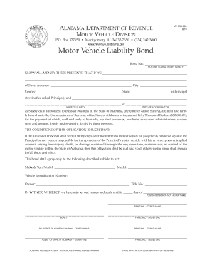 Motor Bond Form