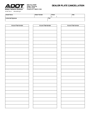 Arizona 960681  Form