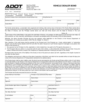 Arizona Bond Form