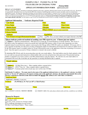  Biometric Form 2015