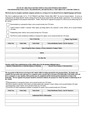 Ar Dealer Form