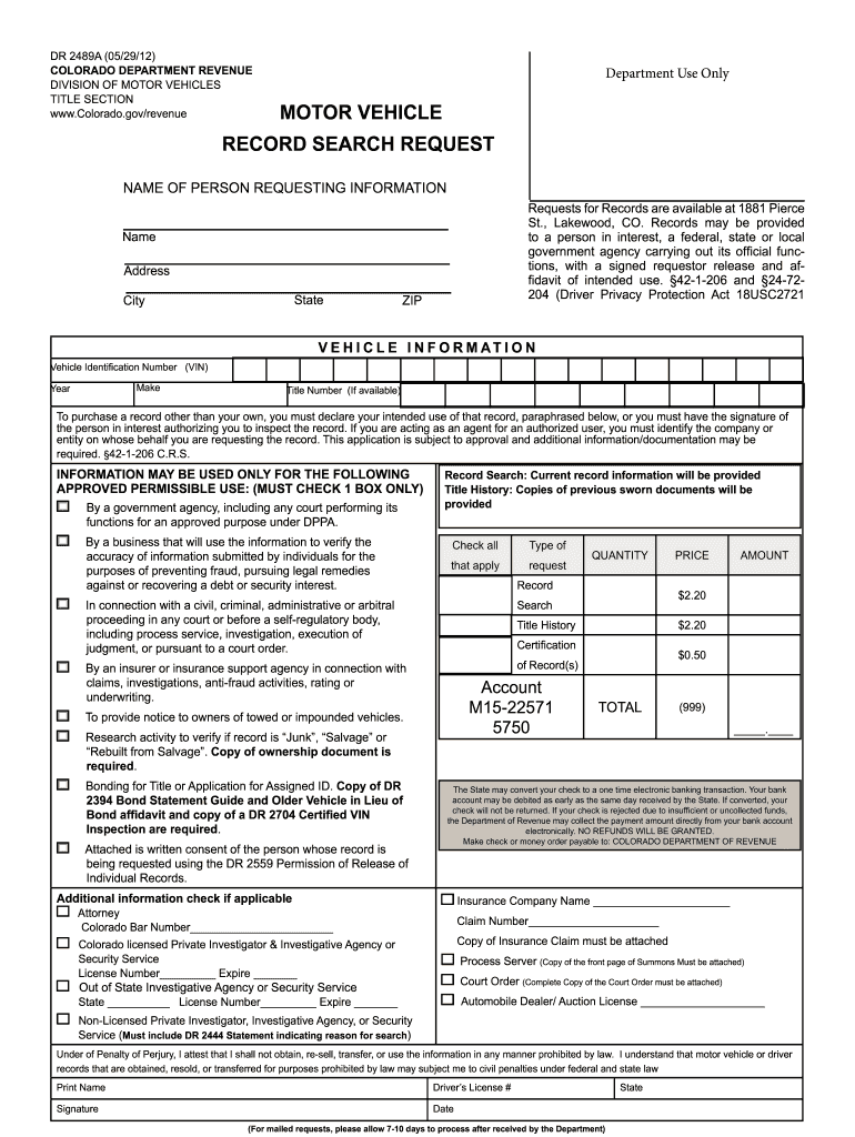 Get and Sign Dr2489a 2012-2022 Form