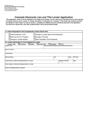 Colorado Dr 2843 Form