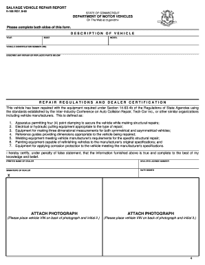 Ct Salvage Inspection Form
