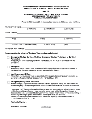 Florida Emergency Stating  Form