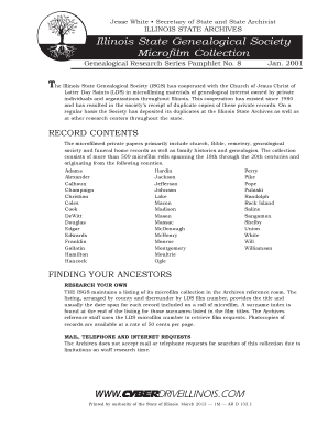 Illinois Microfilm  Form