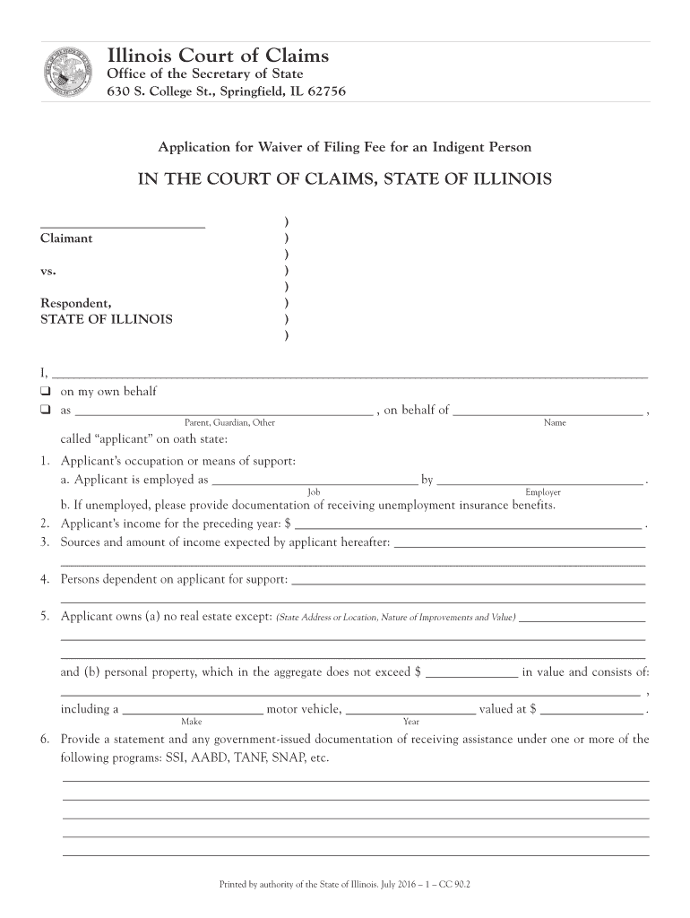 Application Defend Person  Form