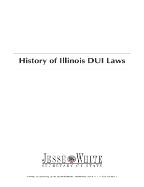 History of Illinois DUI Laws Illinois Secretary of State 2015