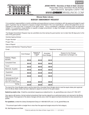  Budget Amendment Request Illinois Secretary of State 2014