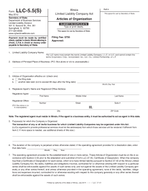  Llc 55s Form 2012