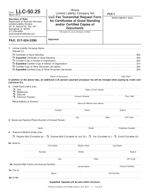  Illinois Llc 5025  Form 2015