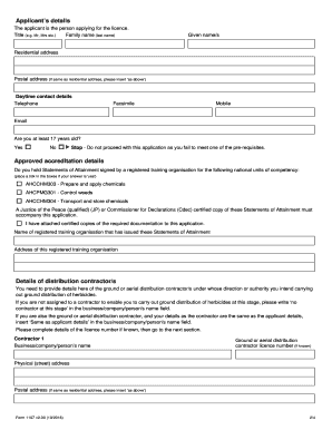  Licence Distribution Ground 2016-2024