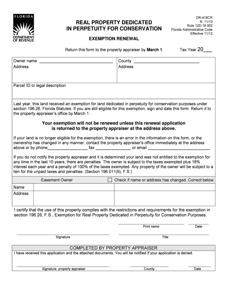 Property Tax Rules Chapters 12D 1 through 12D 51, and Chapter  Form