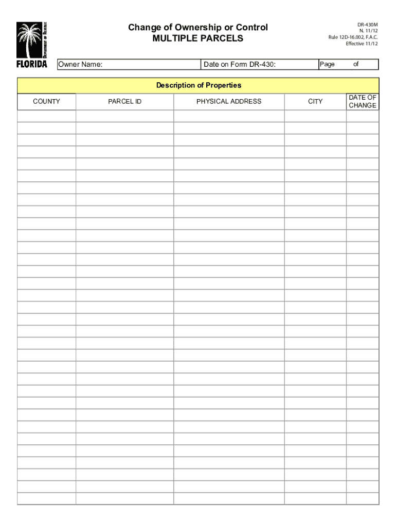 Dr 430m  Form