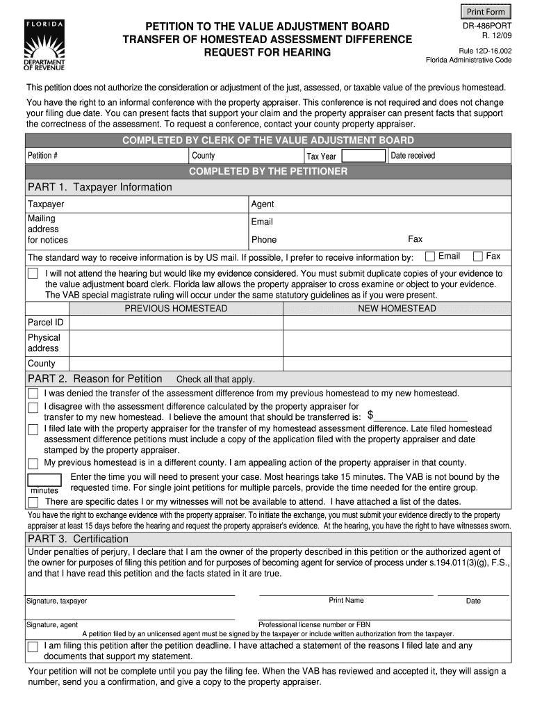  Uniform Policies and Procedures Manual for Value Adjustment Boards 2018-2024